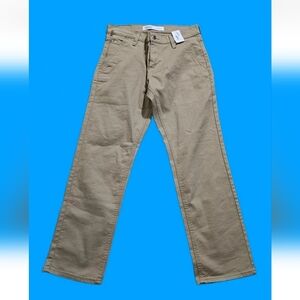 Levis Signature Jeans NWT S67 Athletic Mens 30x30 Tan Tapered Dressy Preppy